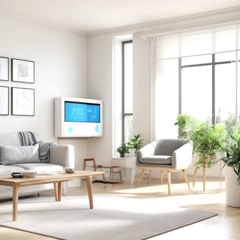 AirsMax Klimagerät in modernem Wohnzimmer